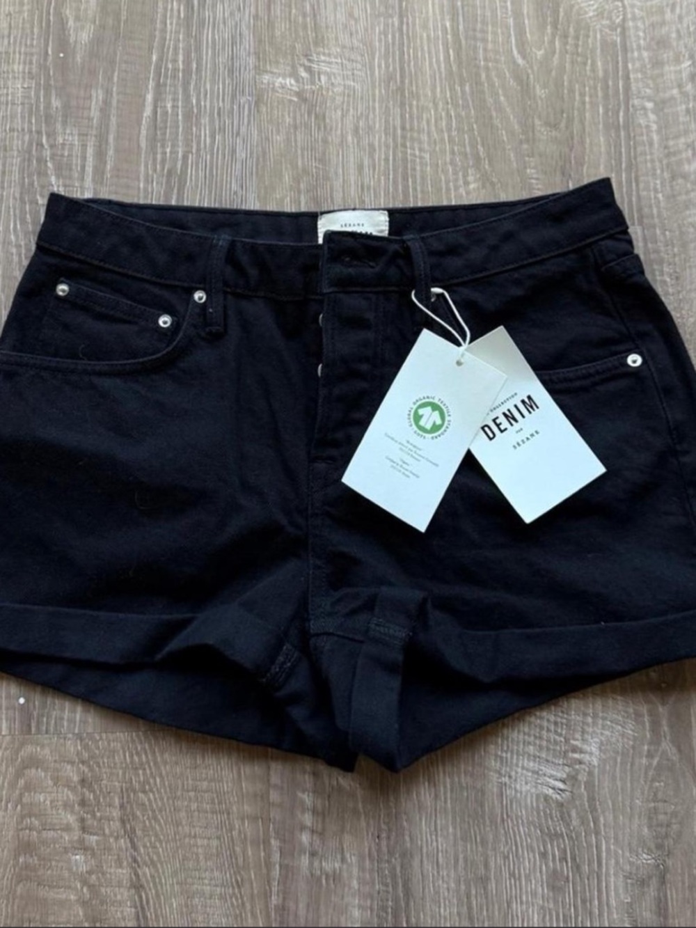 Sezane Jean shorts new with tags
